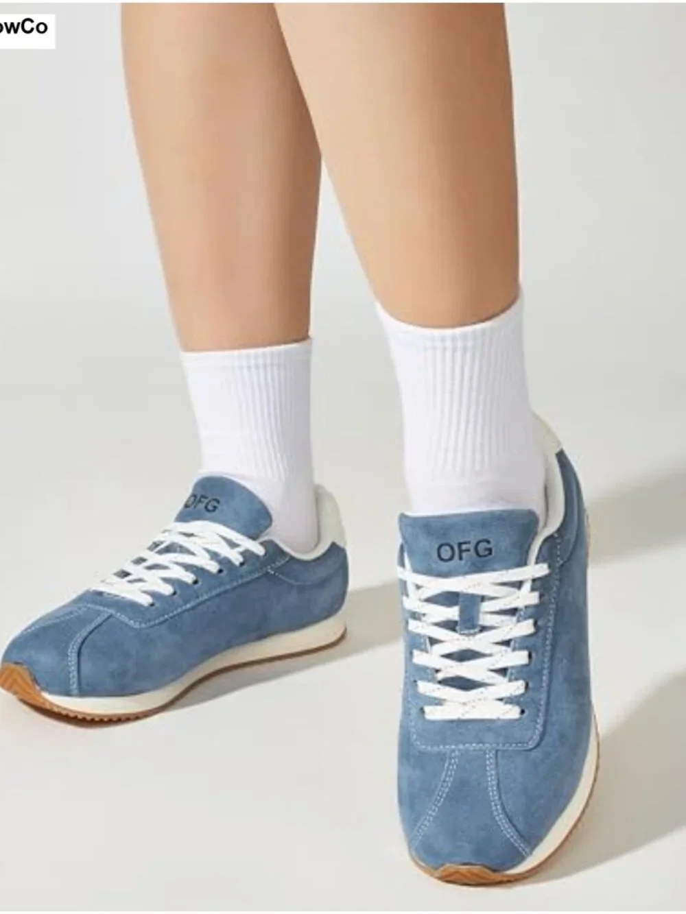 Women's Eco-Leather Fashion Sneakers - Lightweight Memory Foam Slip-Resistant